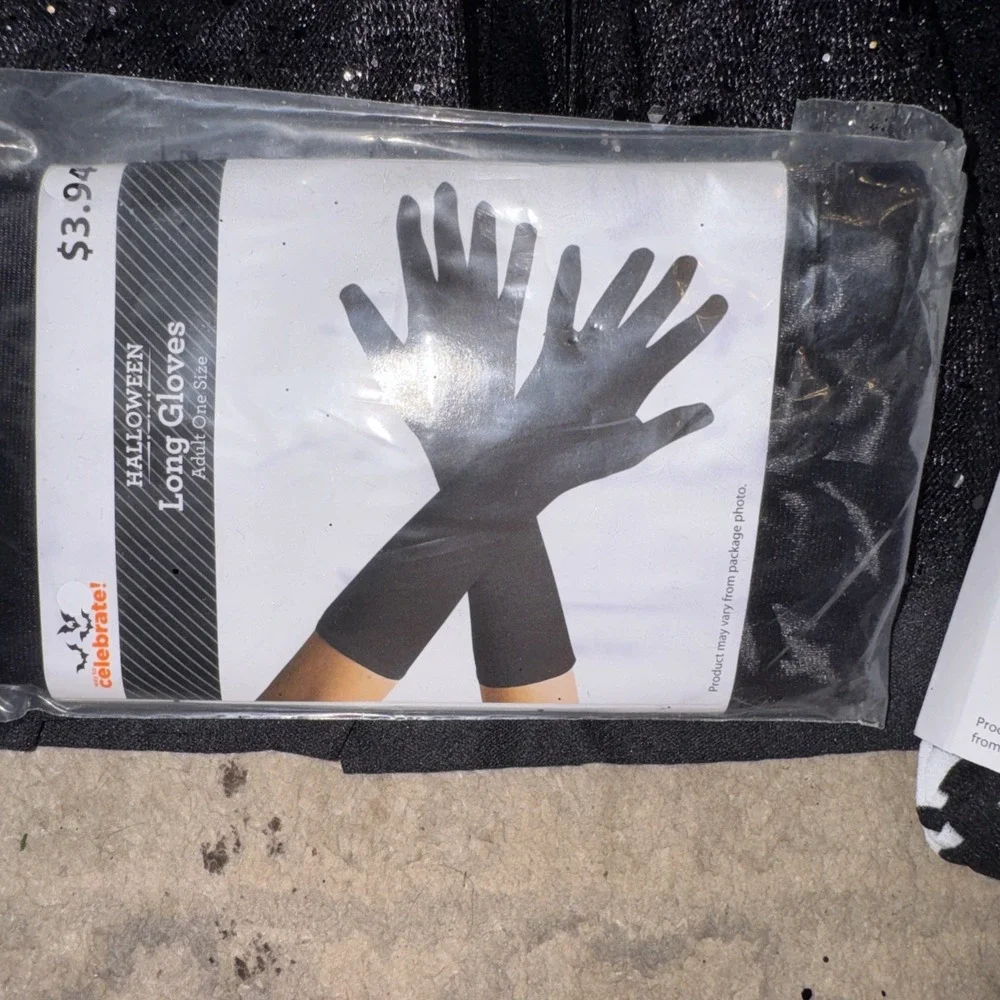 Black Cat Tutu XL 16-18 Kitty Dress Up Halloween Womens Costume Tail Ears Gloves